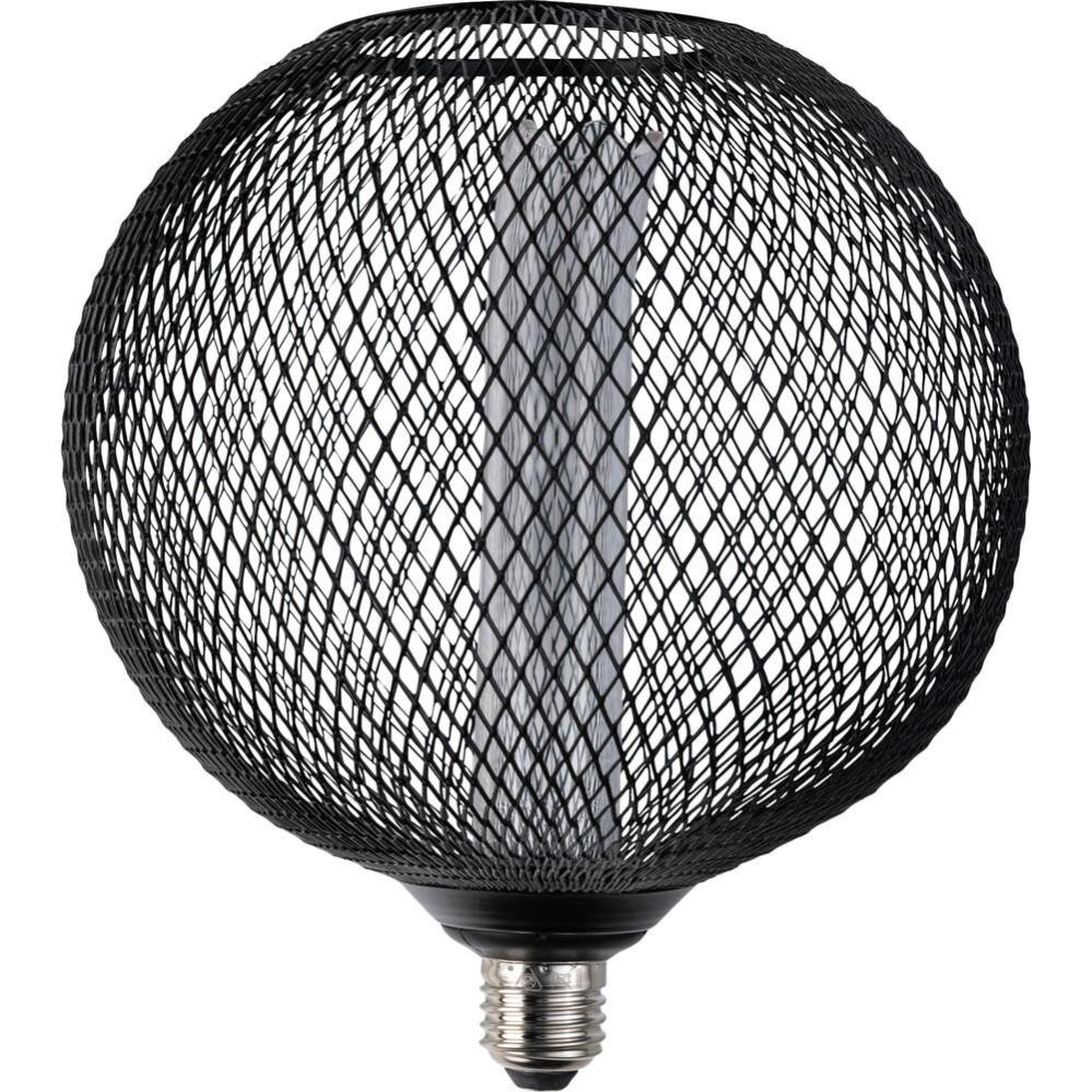 Ampoule LED déco Métal Noir BETTY DESIGNA LIGHT Diam. 20 x H21,5 cm