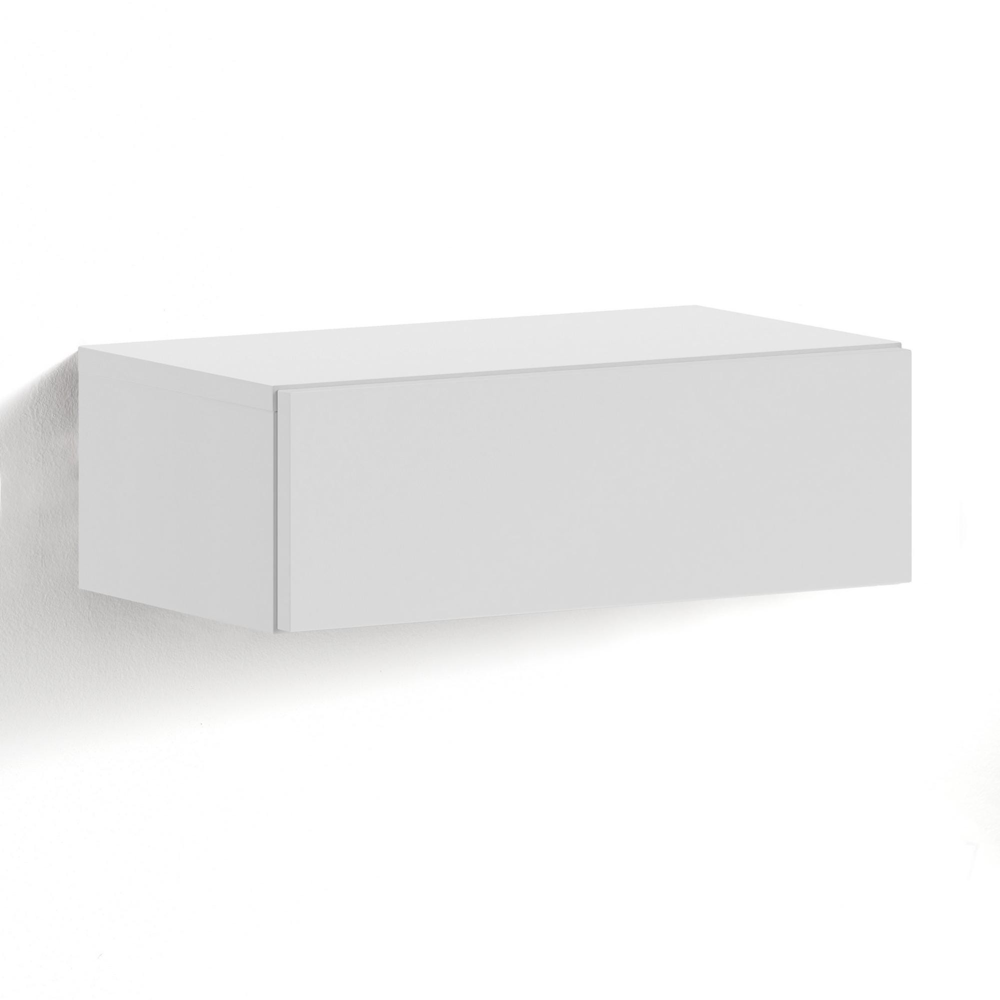 Comodino moderno sospeso / Comodino da parete con cassetto, mensola in legno e comodino sospeso per camera da letto - Tavolo sospeso - Italia Comodino moderno sospeso / Comodino da parete con cassetto, mensola in legno e comodino sospeso per camera da letto - Tavolo sospeso - Italia