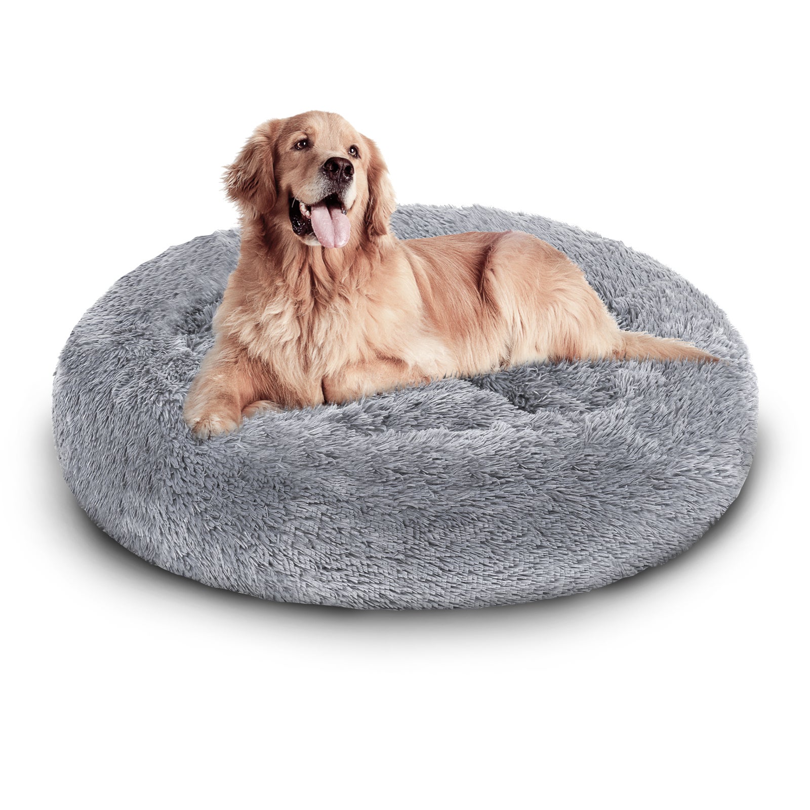 Camas de cama para perros para animales de perro cama flexible para la cama cojín para dormir para un perro de lujo gris claro cm | Leroy Merlin