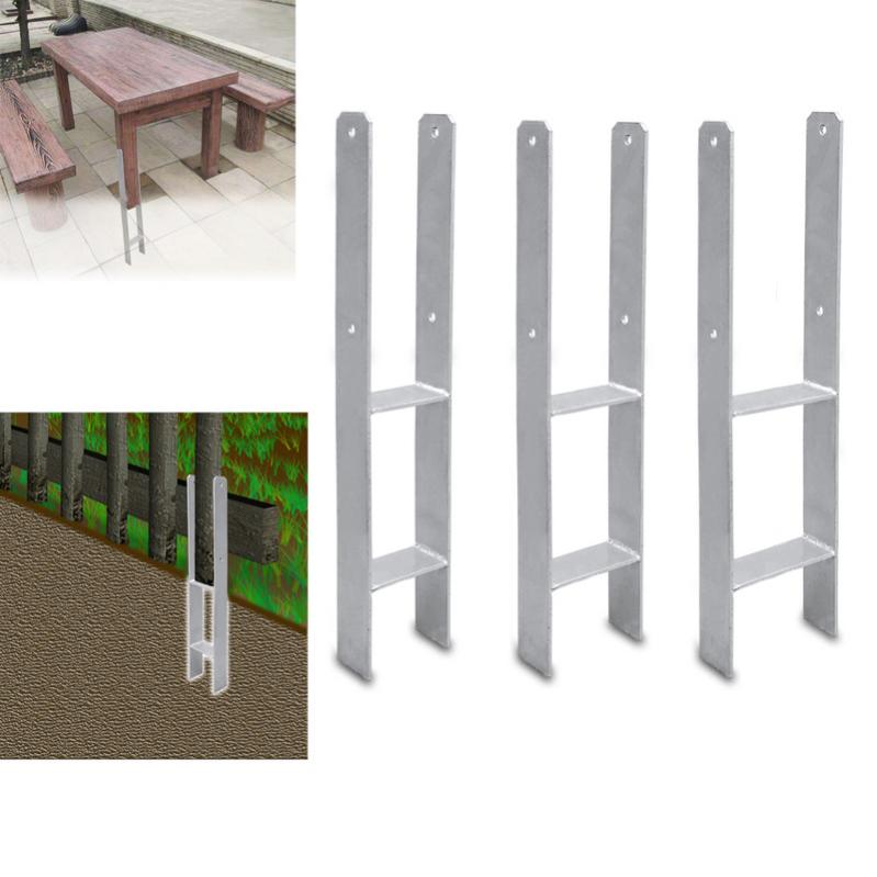 Supporto Zincato Per Palo Recinzione 35x35mm - Installazione Rapida Senza Cemento