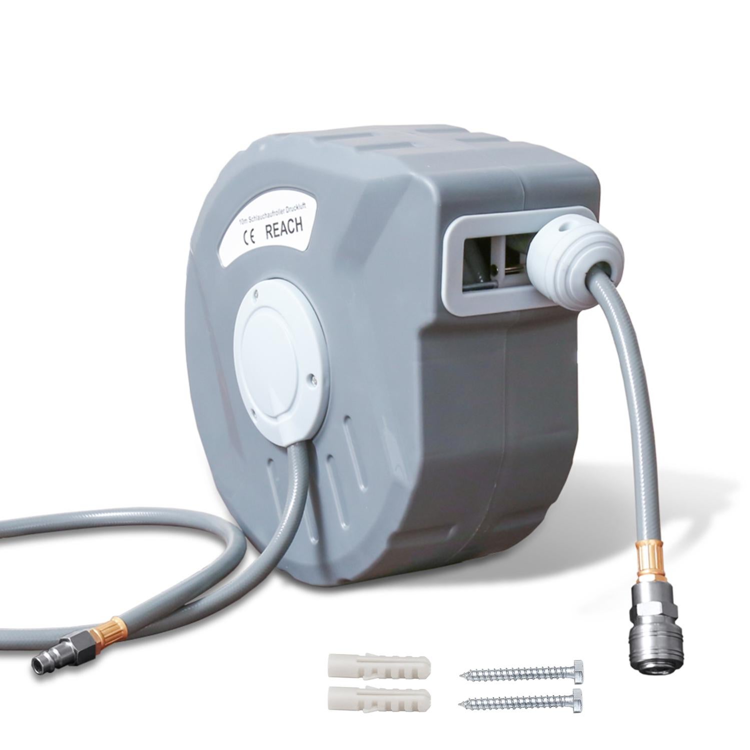 HAZET Avvolgitubo Con Attacco Rapido 9040N/2 - Per Aria Compressa E Acqua Con Arresto In Qualsiasi Punto