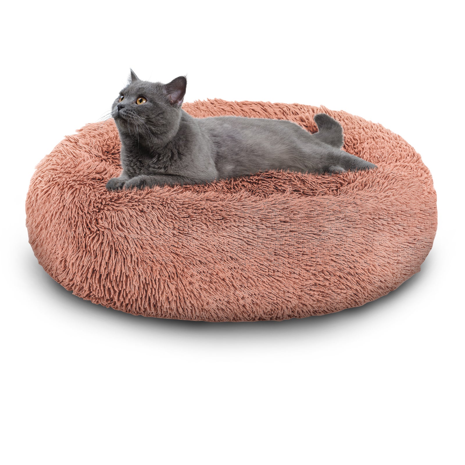 Letto per cani Letti per cani ANIMALI Morbido letto per gatti Posto per  dormire Cuscino per cani Peluche grigio scuro 60cm