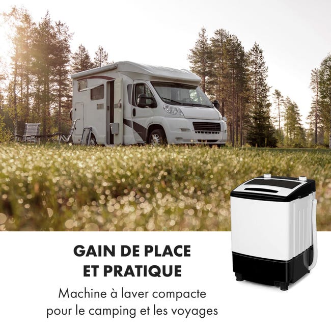 Portable Mini Machine à Laver Camping Caravane 3Kg Spin Sèche