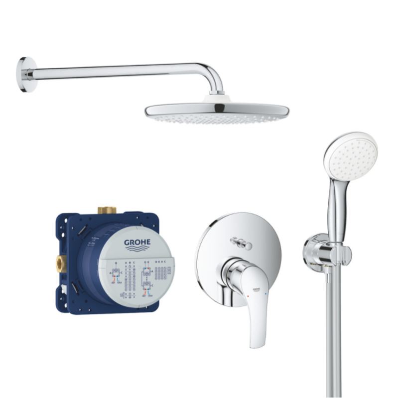 Grohe Rainshower Supporto a muro per doccetta, Cool Sunrise (27074GL0