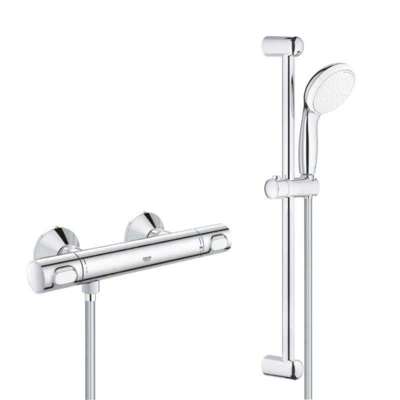 Miscelatore Doccia Termostatico Grohe Precision - Con Piatto Doccia Rain