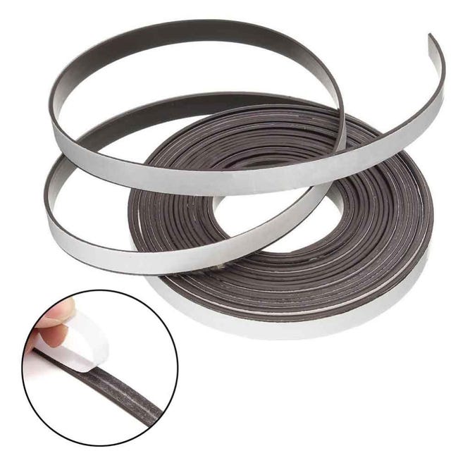 Nastro Magnetico Autoadesivo GAUDER A+B - 1 Metro + 1 Metro | Per Zanzariere, Tende E Altro - Foto 4