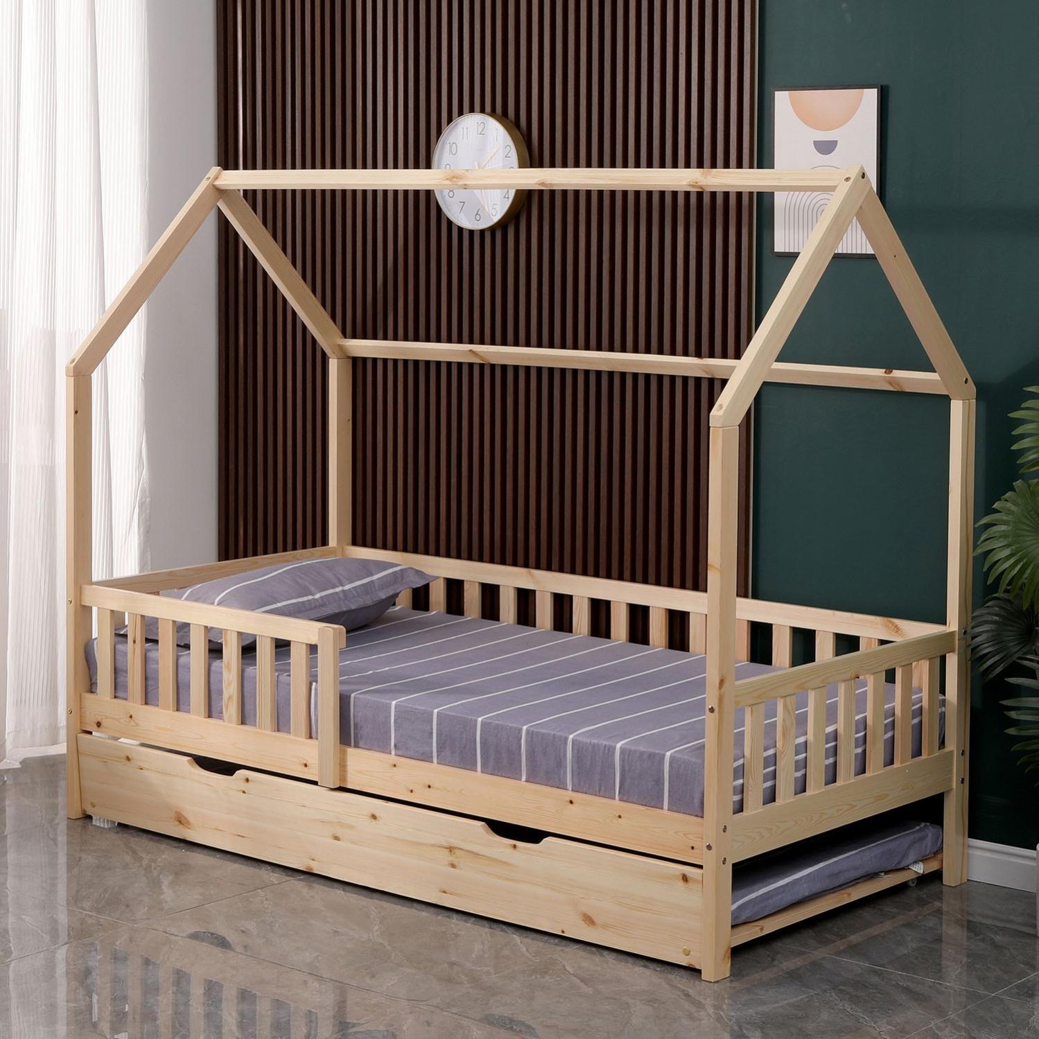 Lit Cabane Gigogne Pour Enfant 190x90cm En Bois MARCEAU | Leroy Merlin