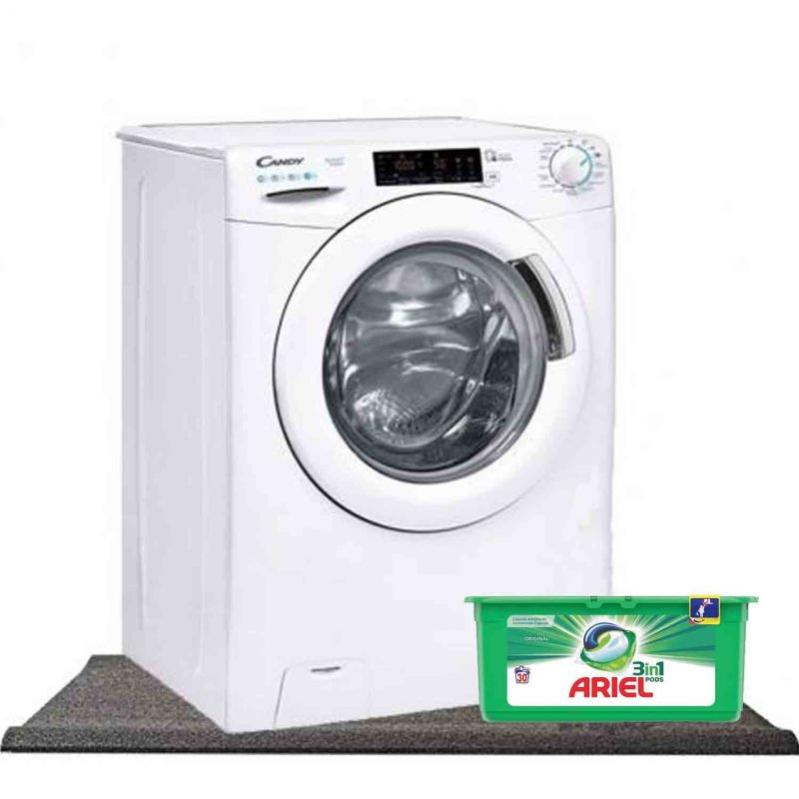 Pack CANDY Lavelinge Frontal 10kg 1400trs/min + Tapis AntiVibration Leroy Merlin