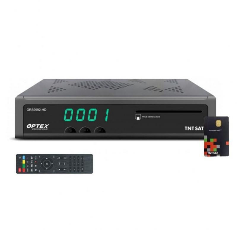 OPTEX Récepteur TV Satellite HD Timeshift EPG Péritel HDMI + Carte
