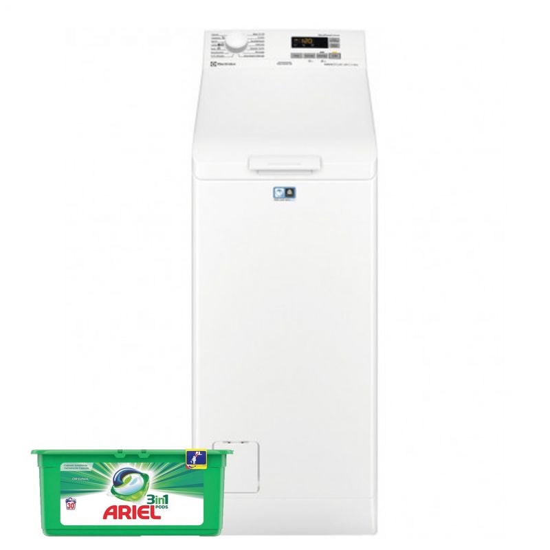 ELECTROLUX Lave-Linge Top 6kg 1200trs/min 12 Programmes Blanc SensiCare ...