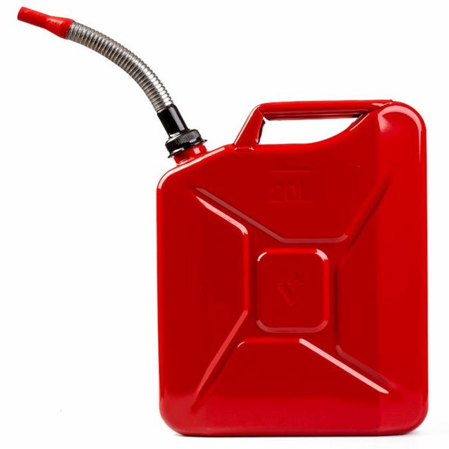 Tanica 20 litri metallo benzina carburante acciaio verniciato omologata  norma UN 8004944021246