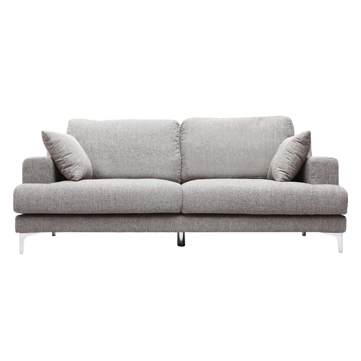 Canapé 3 places tissu chiné – 2m07 – Bon état - Ameublement