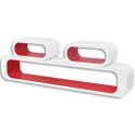 Étagères murales sous forme de cube 6 pcs Rouge et blanc vidaXL | Leroy ...