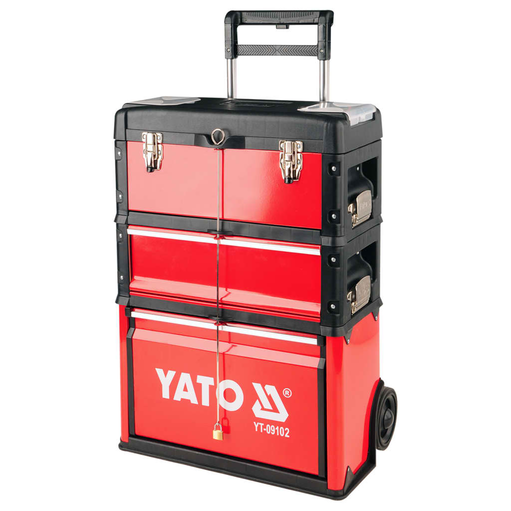 YATO Trolley Porta Attrezzi con 2 Cassetti 52x32x72 cm