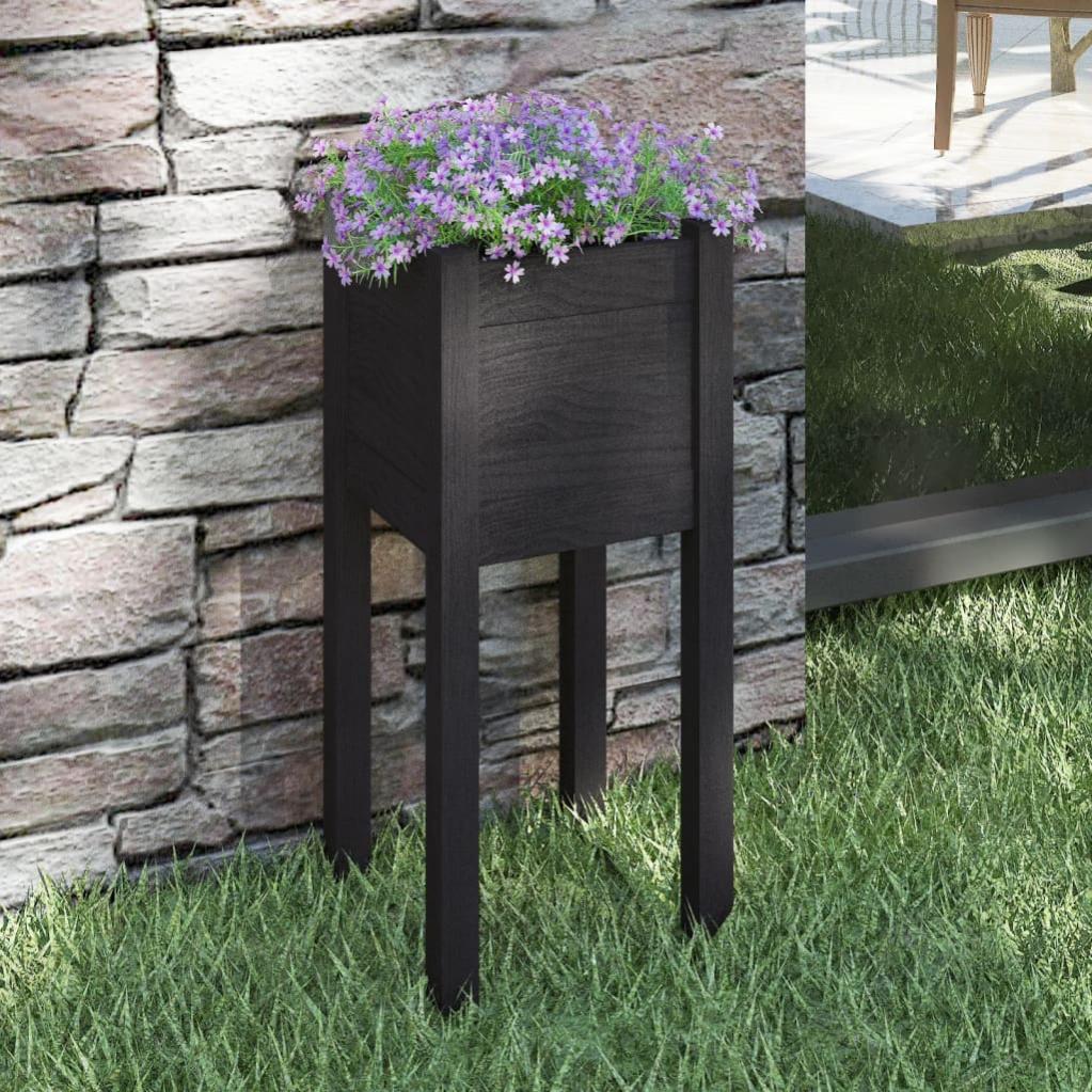 VidaXL Fioriera Rialzata da Giardino 75x40x75 cm in WPC Grigio | Leroy