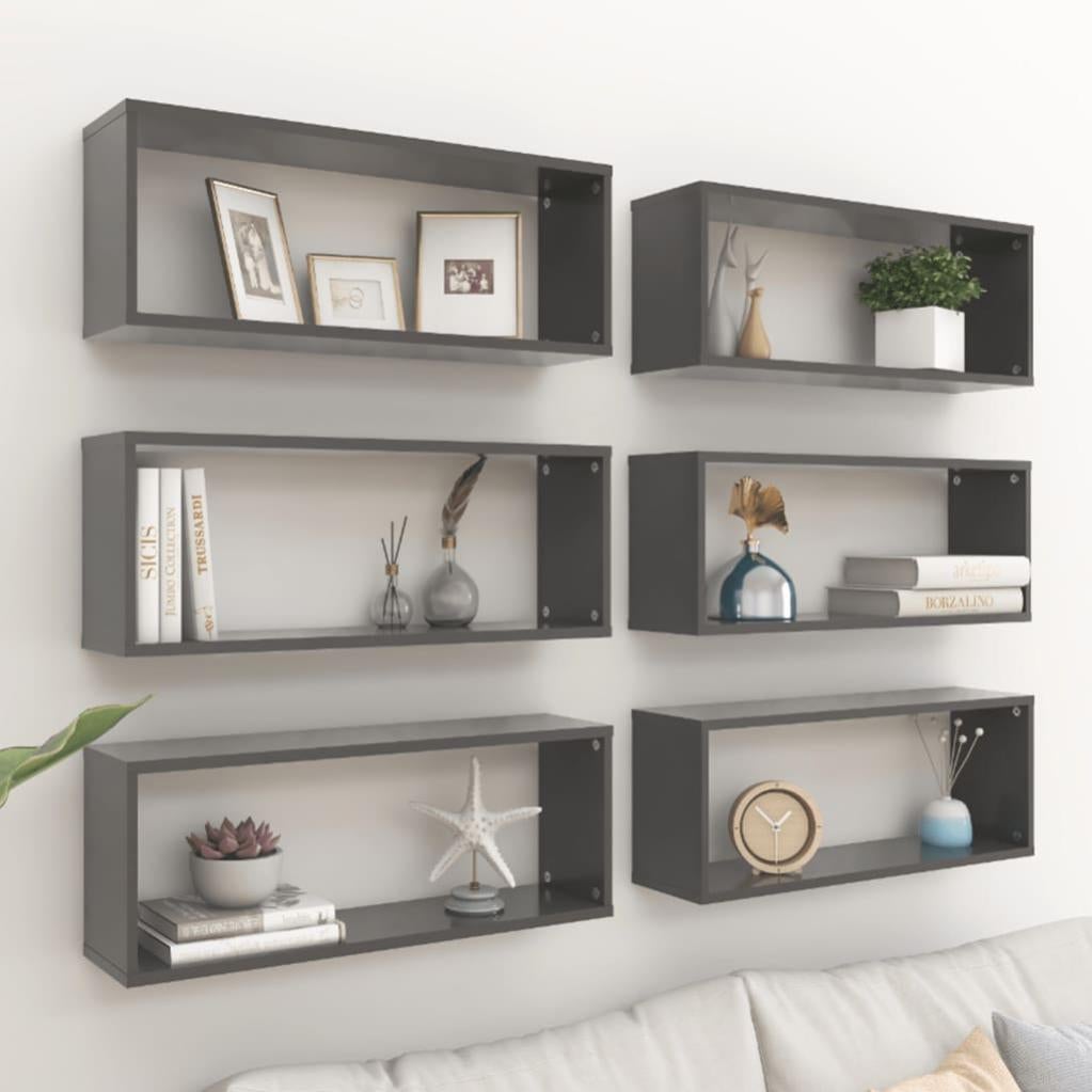 VIDAXL - Mensole Da Parete 2 Pz Rovere Sonoma 100x9x3 Cm