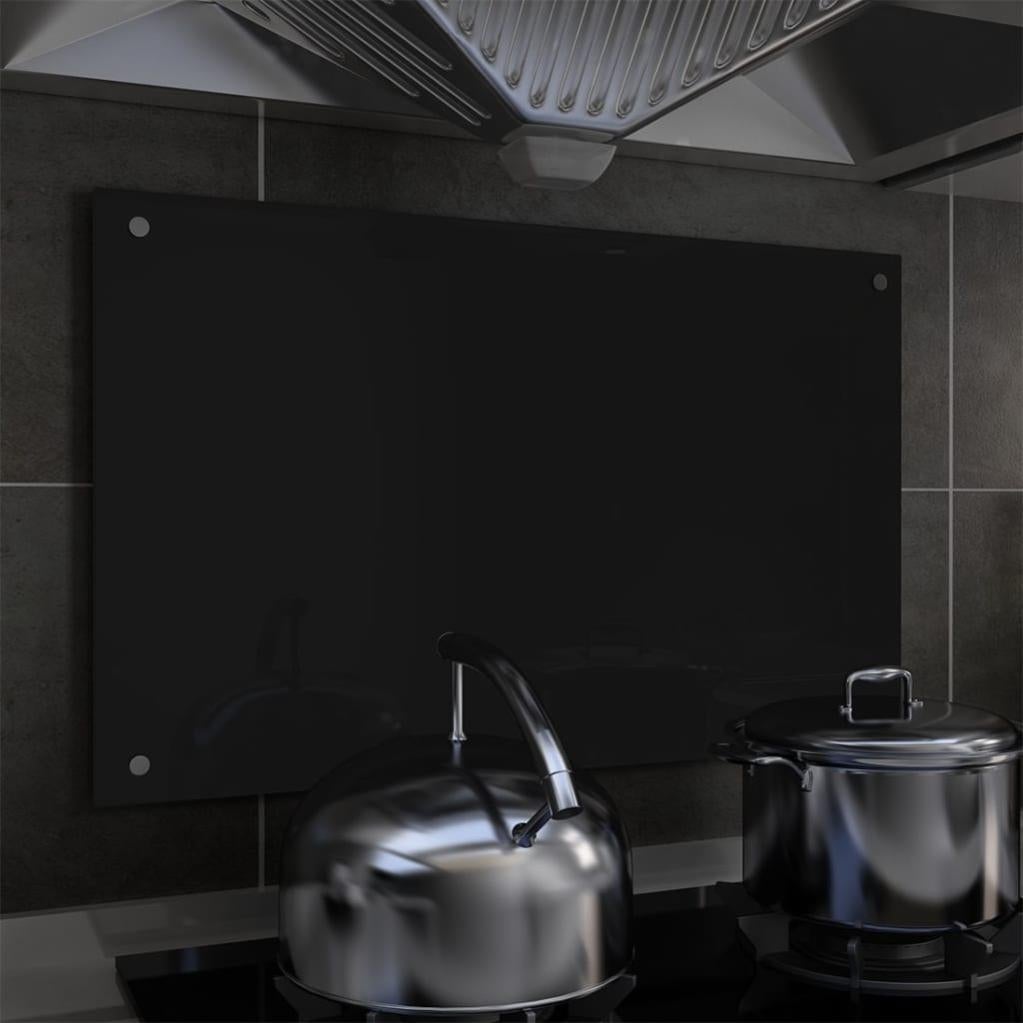 Paraschizzi da cucina in vetro di sicurezza trasparente per fornello e lavello con sistema di