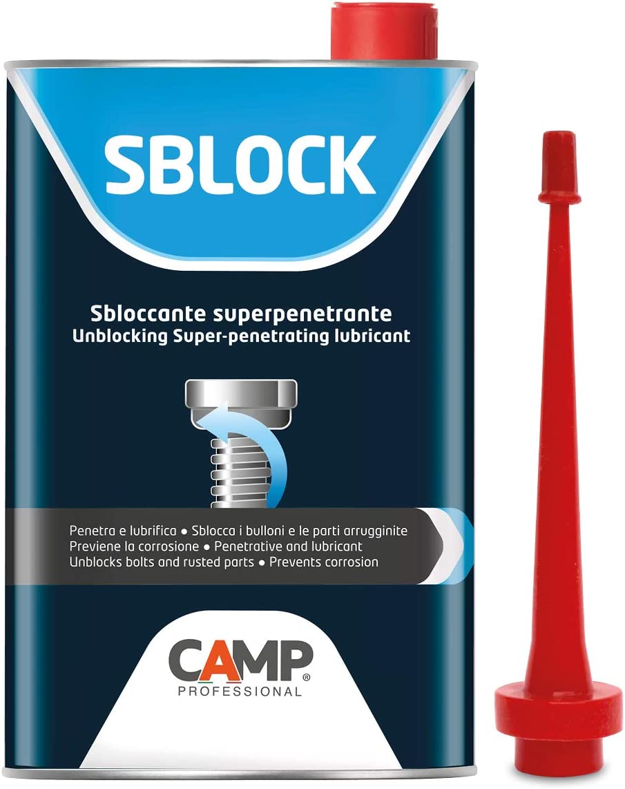 Camp Sblock Liquido Lubrificante Super Sbloccante Professionale,  Protettivo, Antiossidante, Idrorepellente e Anticongelante, 250 ml