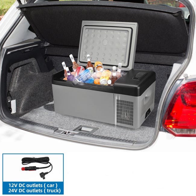 Mini Réfrigérateur portable Frigo Hcalory 12-24V 20L bluetooth -20-20 degré  pour voiture camping L.57 x l.32 x H.32cm