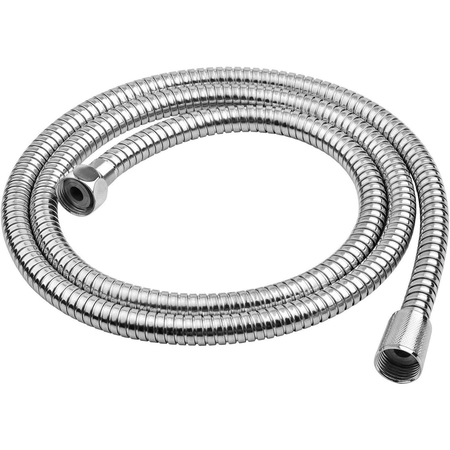 WENKO Tuyau De Douche Design Noir Mat 175 Cm - Anti-Torsion Avec Agrément Eau Potable
