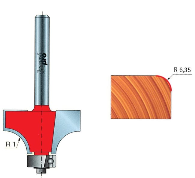 1 pz di frese widia a raggio convesso art.34-11006 | Leroy Merlin