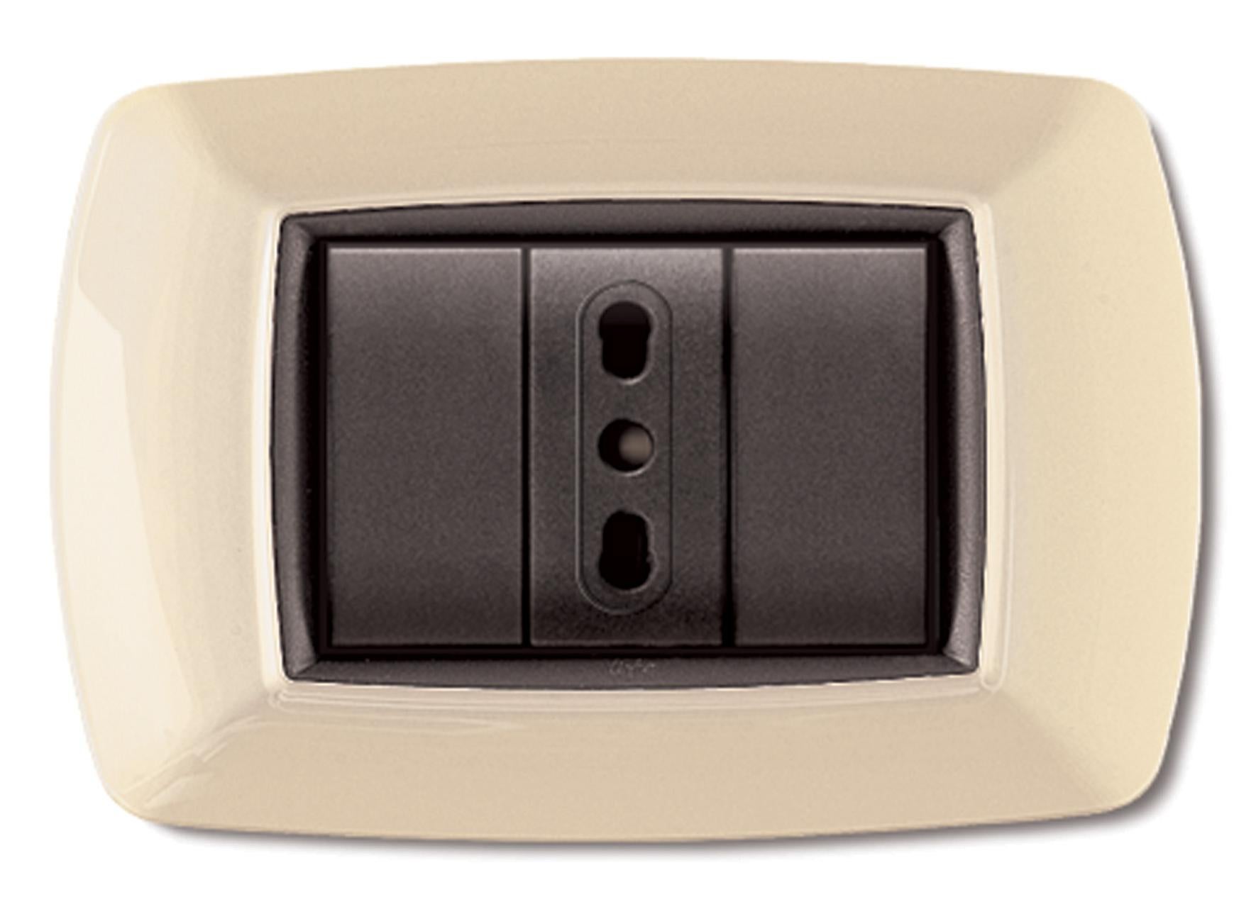 Placca Elettrocanali Tondò 3 Posti - In Termoplastica Bianca Per Installazioni - Foto 3