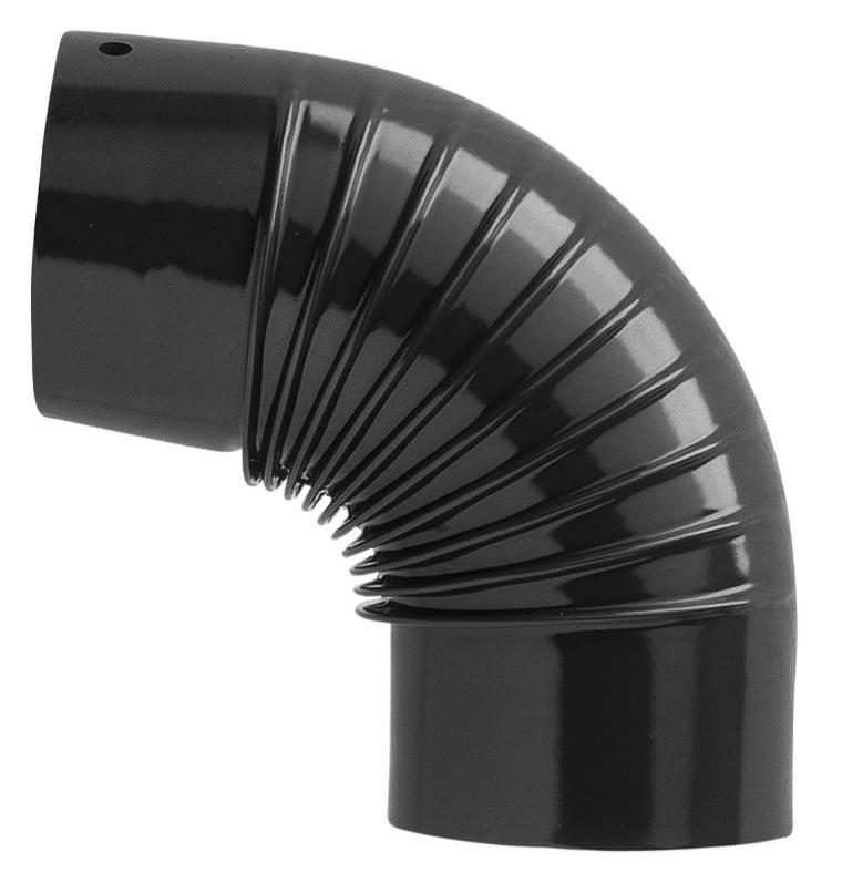 Gomito A 45° Per Stufe A Pellet Nero Opaco Pesante Mm.1,2 - ø Cm.8 Save - Foto 12