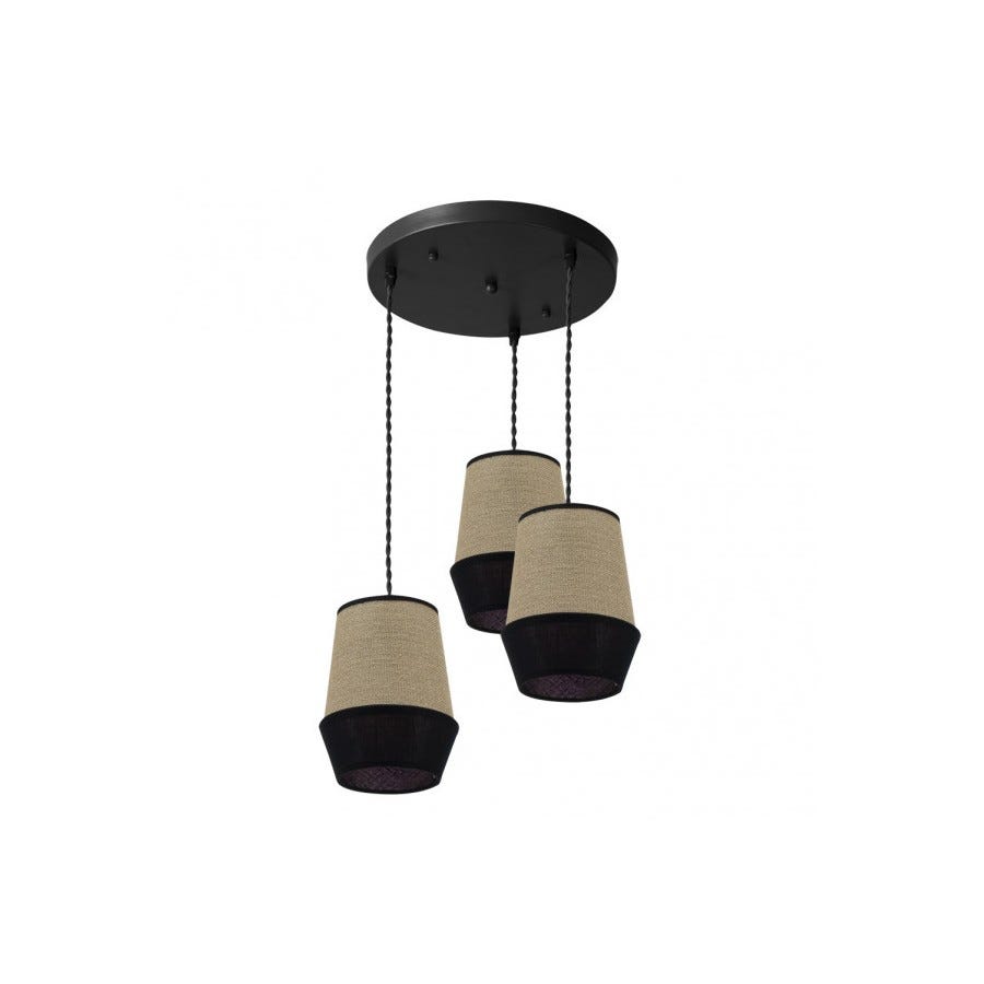 Lampe de plafond LED en métal acrylique 3 modèles 2 couleurs salon