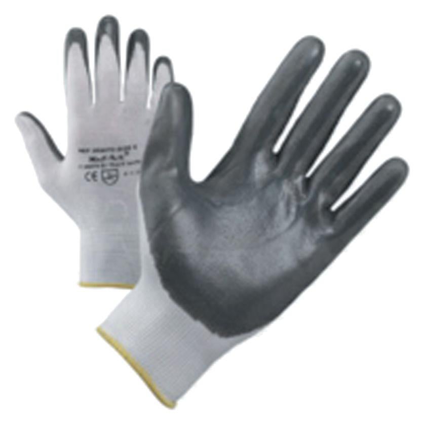 Guanti A Maglia In Cotone/nylon, 12 Paia Di Gommini Pesanti Colore Bianco Taglia 8 89591212