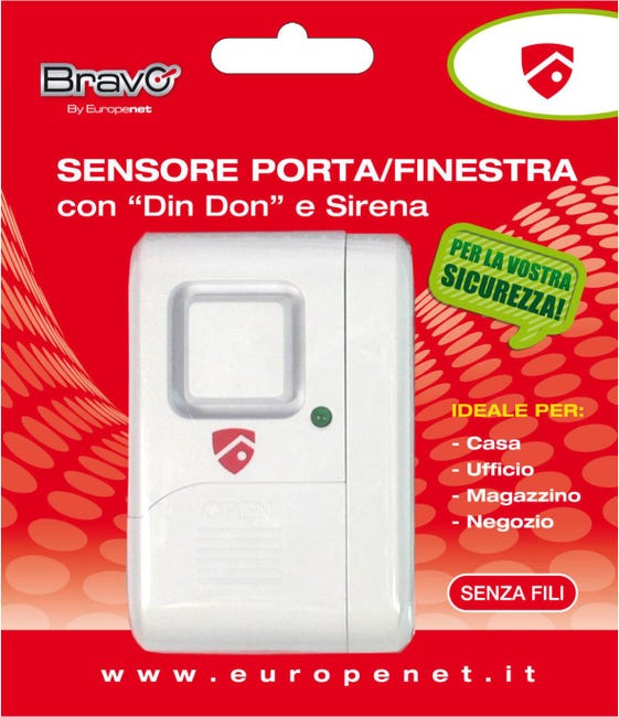 Sensore Porta / Finestra Wireless 433mHZ DV-2ATD. Per Kit DV-2AT, DV Sensore Porta / Finestra Wireless 433mHZ DV-2ATD. Per Kit DV-2AT, DV