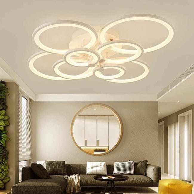 SENQIU Plafoniera LED Soffitto Moderna, 42W 4725LM Lampada da Soffitto, Lampadario Rotondo LED Bianco per Soggiorno, Camera da Letto, Cucina, Ufficio, Bianco Caldo 3000K SENQIU Plafoniera LED Soffitto Moderna, 42W 4725LM Lampada da Soffitto, Lampadario Rotondo LED Bianco per Soggiorno, Camera da Letto, Cucina, Ufficio, Bianco Caldo 3000K