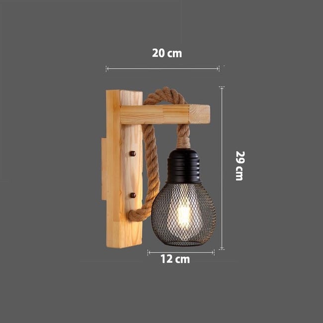 Lampada Da Muro Industry -B- Cm 33X15X27,5