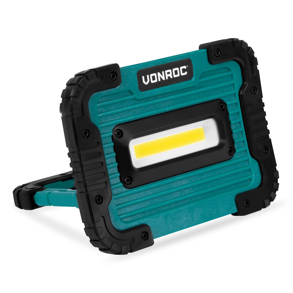 Lampada da lavoro ricaricabile 4V VONROC 10W. 1000 Lumen. Include cavo di ricarica USB. | Leroy