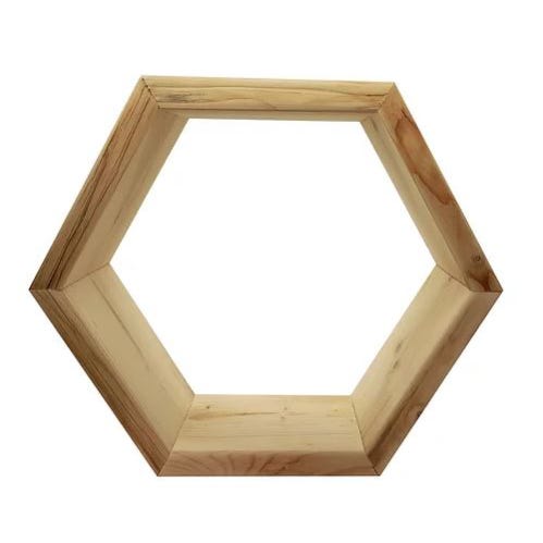 GRAINE CRÉATIVE - 8 Scaffale Esagonale In Legno 39 X 34 X 10 Cm GRAINE CRÉATIVE - 8 Scaffale Esagonale In Legno 39 X 34 X 10 Cm