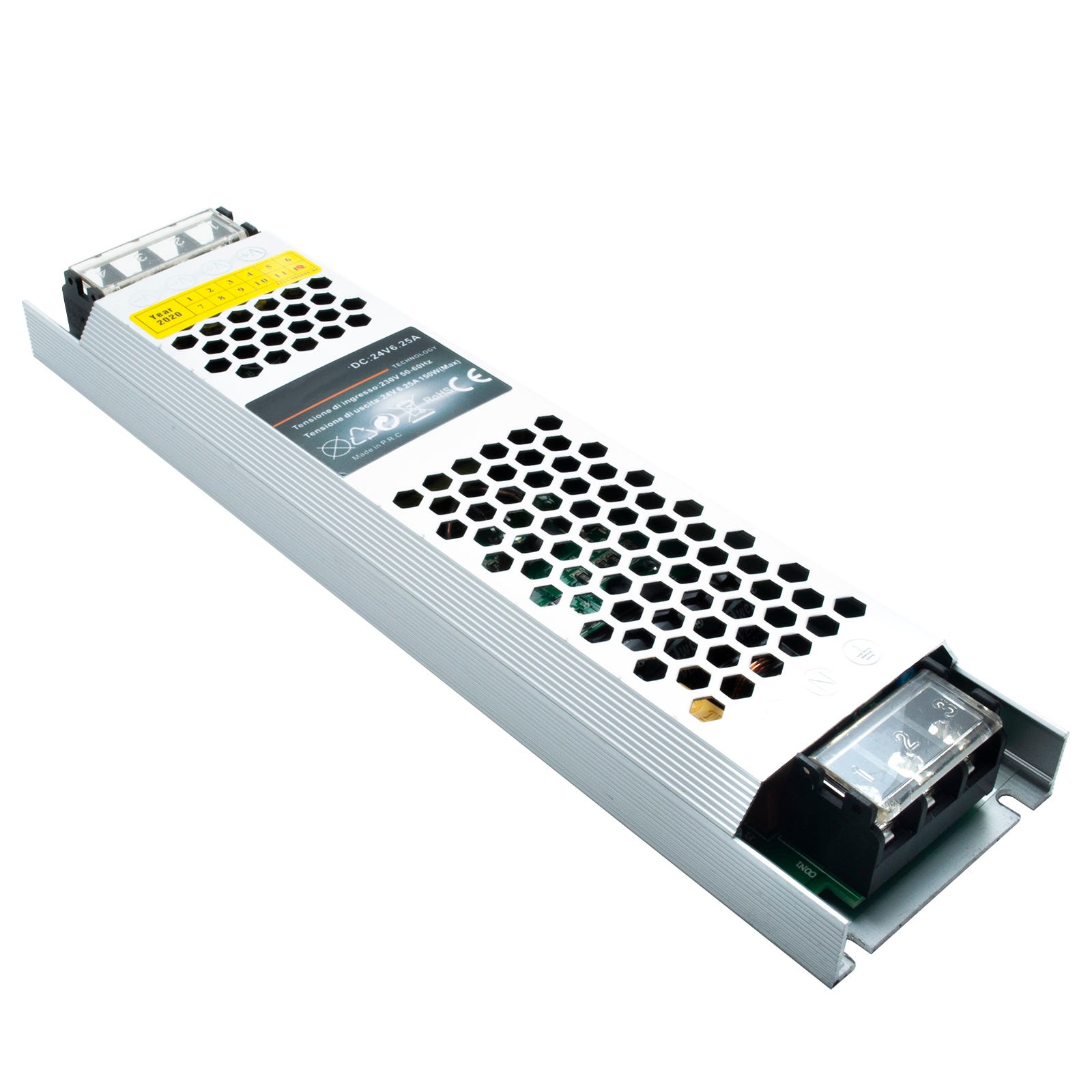 Transformateur LED 24VDC 150W/6,25A IP65