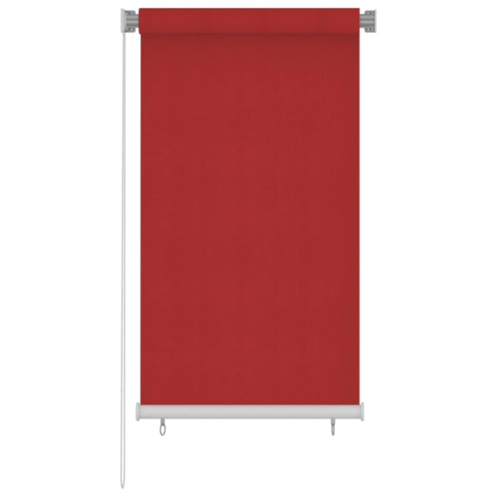 Store roulant d'extérieur 80x140 cm Rouge PEHD vidaXL Leroy Merlin