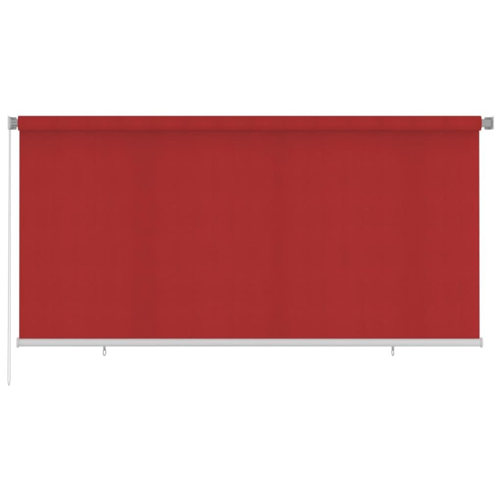 Store roulant d'extérieur 300x140 cm Rouge PEHD vidaXL Leroy Merlin