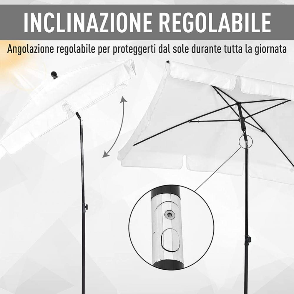 Ombrellone da Giardino Ombrellone da Tavolo da Mercato con 8 Stecche Ombrellone da Giardino Ombrellone da Tavolo da Mercato con 8 Stecche