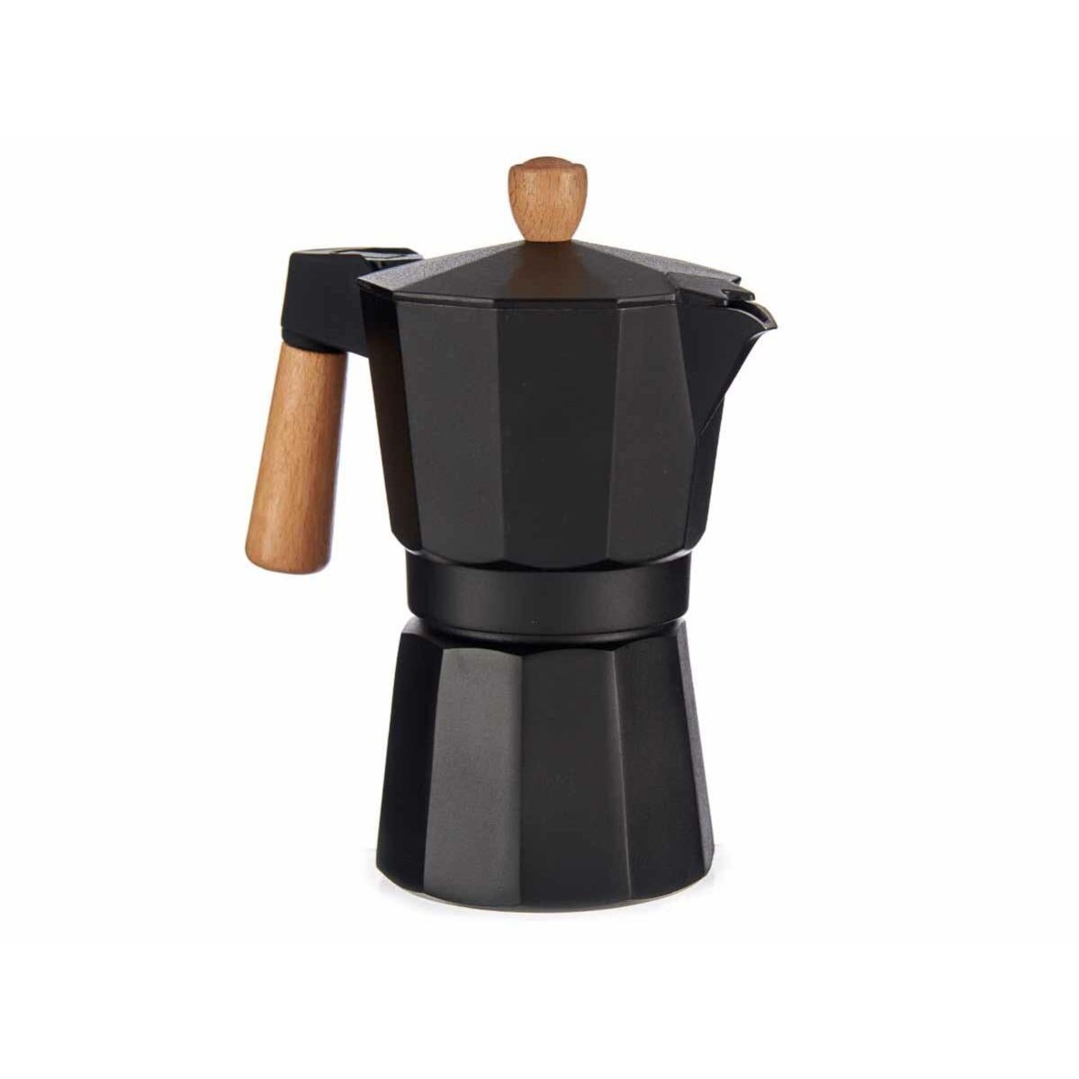 Ltd - Cafetera Italiana 6 Tazas Madera Aluminio En Oferta Cafetera Italiana 6 Tazas Madera Aluminio