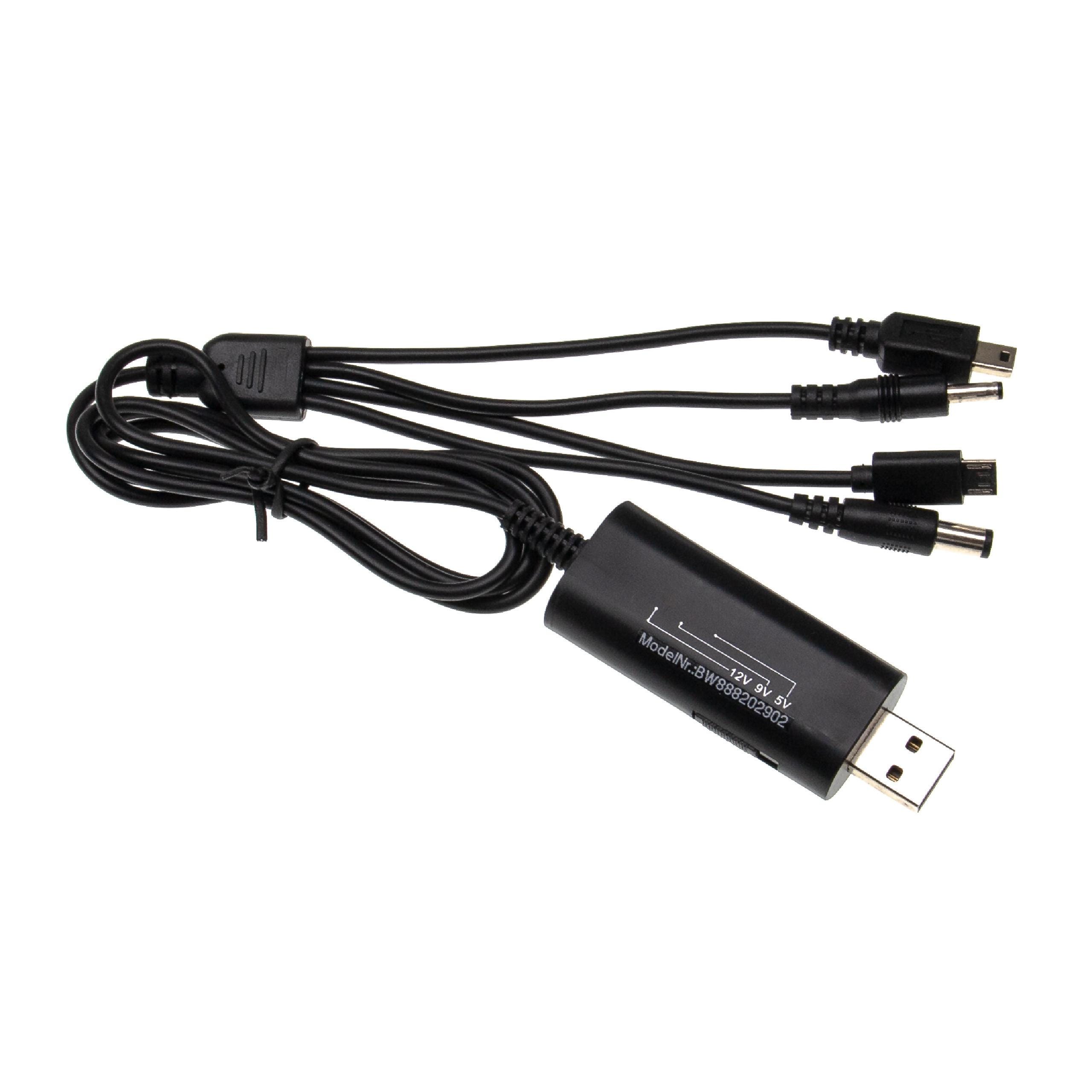 Vhbw Câble chargeur USB multiple pour divers appareils tels que