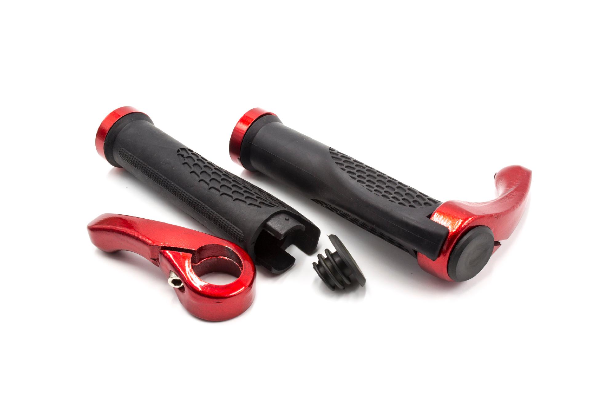 Vhbw X Poign Es De Guidon Pour V Lo Et Vtt Poignee Avec Cornes Bar Ends Ergonomique Noir