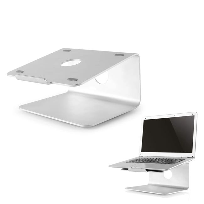 Support relevé pivotant ordinateur portable 10-17 Aluminium