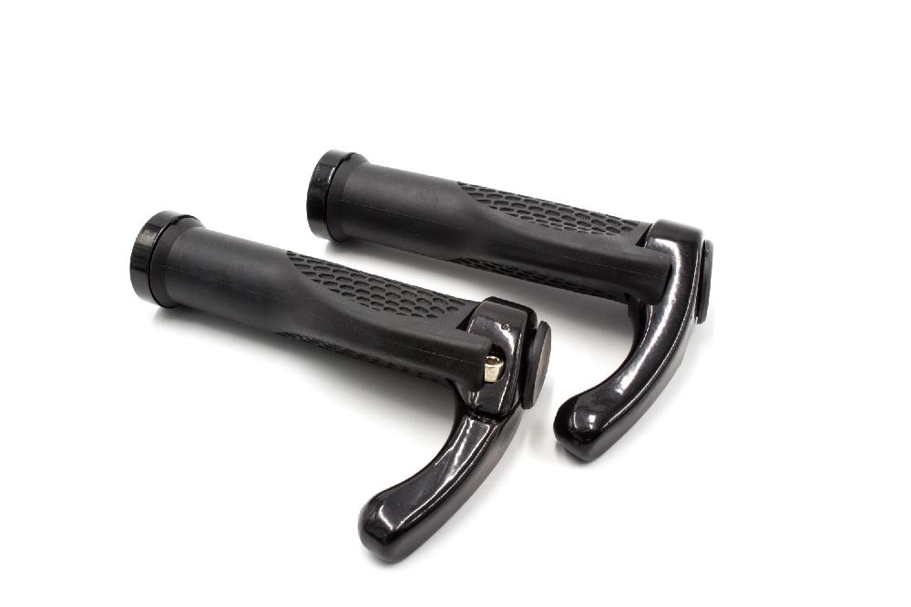 Vhbw 2x Poignées de guidon pour vélo et VTT - Poignee avec cornes bar-ends,  ergonomique, noir