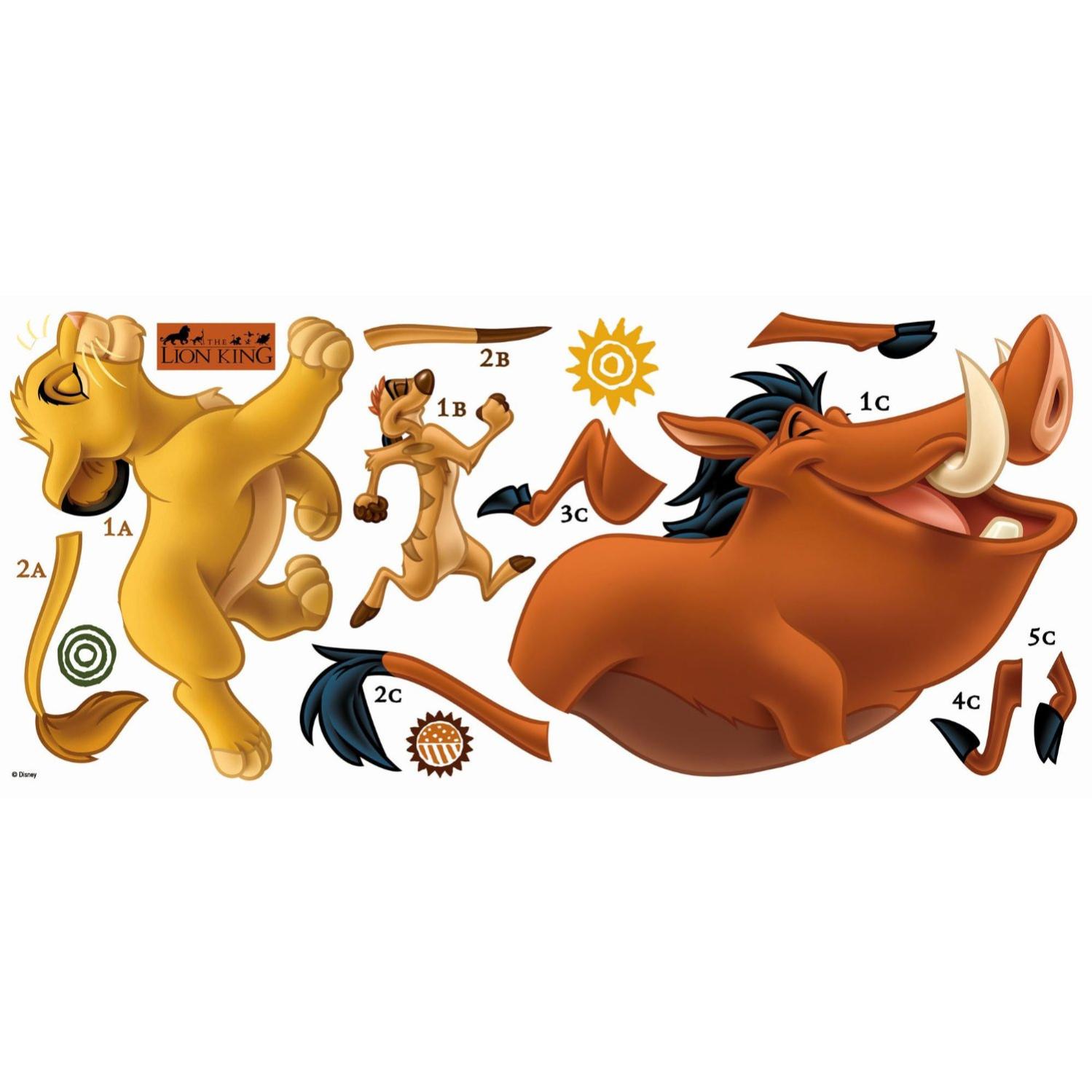 Stickers Geant Simba Et Timon Pumba Roi Lion Disney Leroy Merlin Stickers Geant Simba Et Timon Pumba Roi Lion Disney Leroy Merlin