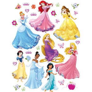 Stickers Princesse Raiponce Belle Cendrillon Ariel Disney 42x97