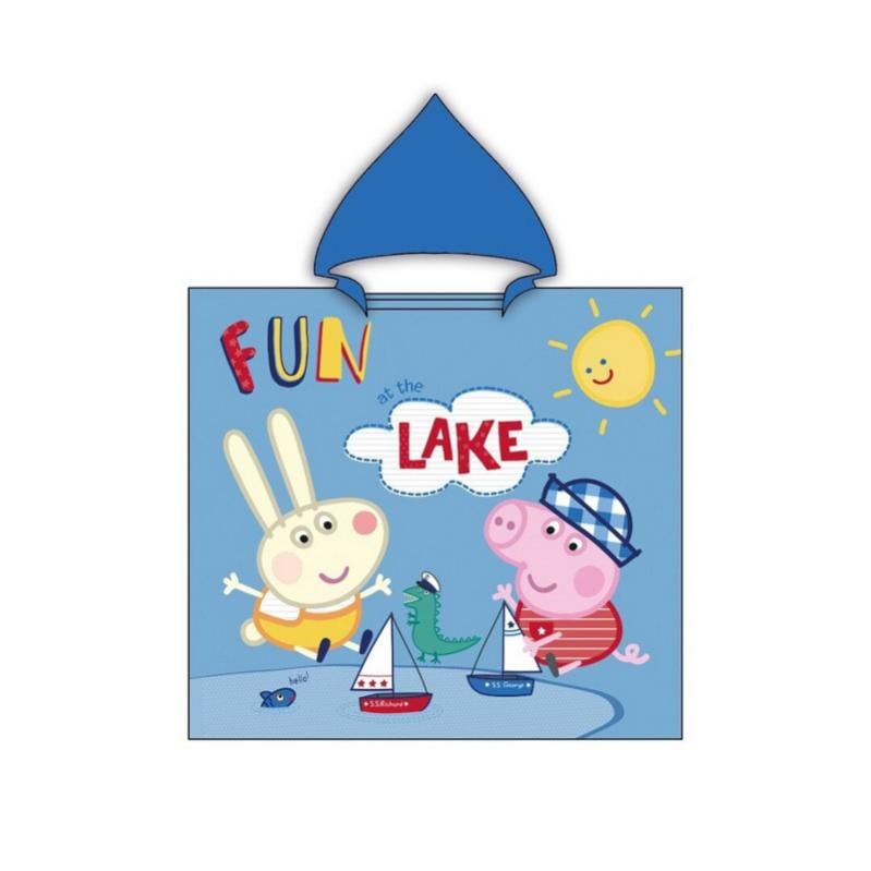 Poncho Peppa Pig Per Spiaggia - Con Cappuccio E Licenza Ufficiale