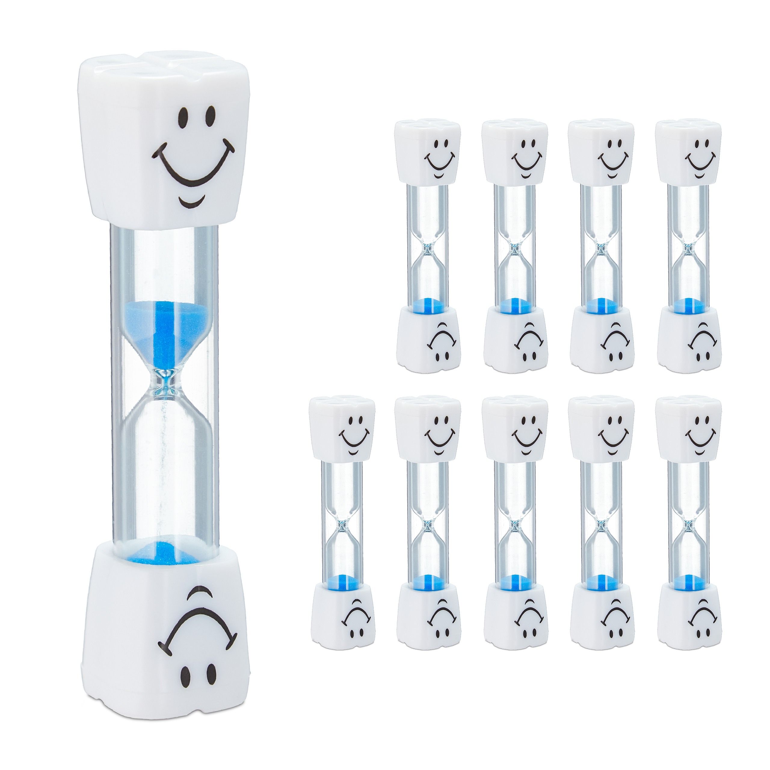 Timer Clessidra 5 min Clessidre Colorato Timer dell'orologio 6 Pezzi Clessidre Colorati Clessidra Set per Bambini Lavarsi i Denti 10 min 1 min 3 min 30 sec 2 min Ufficio Scuola 