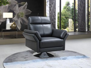 ZOE fauteuil pivotant avec dosseret - Cuir Center