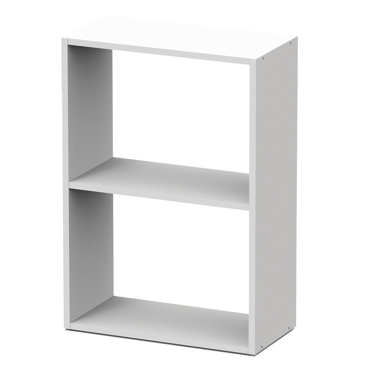 Bureau avec étagère amovible, couleur blanc, dimensions 90x54h79