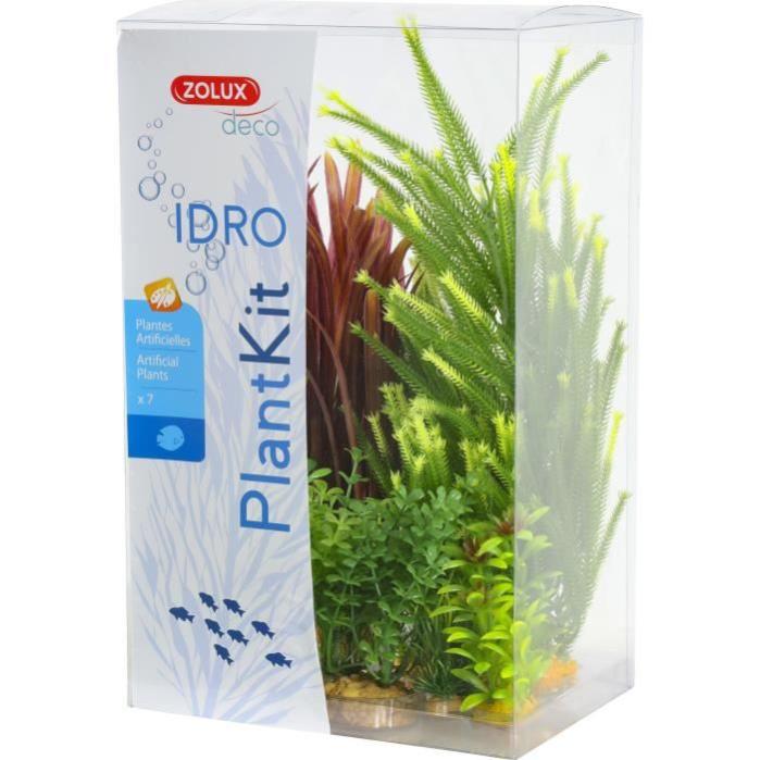 ZOLUX Kit de 7 plantes artificielles Idro N4 Pour aquarium Leroy Merlin